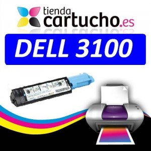 Toner NEGRO DELL 3100 compatible, sustituye al toner original DELL 593-10067 PARA LA IMPRESORA Cartouches DELL 3000