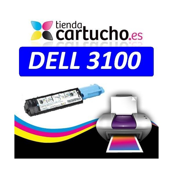 Toner CYAN DELL 3100 compatible, remplacer le toner original DELL 593-10061 Toner CYAN DELL 3100 compatible, remplacer le toner original DELL 593-10061