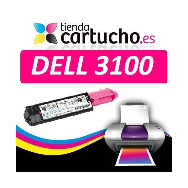 Toner MAGENTA DELL 3100 compatible, remplacer le toner original DELL 593-10062 Toner MAGENTA DELL 3100 compatible, remplacer le toner original DELL 593-10062