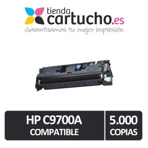 Toner NEGRO HP C9700A compatible, sustituye al toner original C9700A PARA LA IMPRESORA Toner HP Color LaserJet 1500LXI