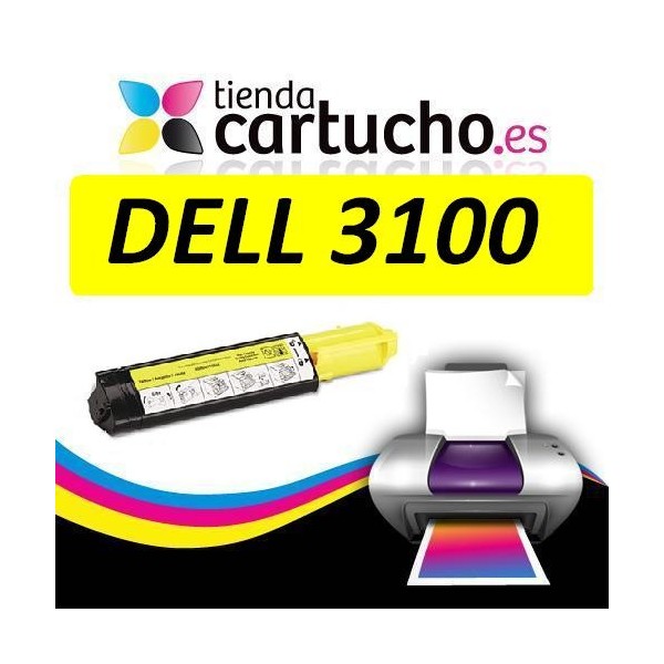 Toner JAUNE DELL 3100 compatible, remplacer le toner original DELL 593-10063 Toner JAUNE DELL 3100 compatible, remplacer le toner original DELL 593-10063