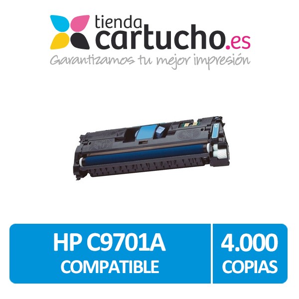 Toner CYAN HP C9701A compatible, remplacer le toner original C9701A Toner CYAN HP C9701A compatible, remplacer le toner original C9701A