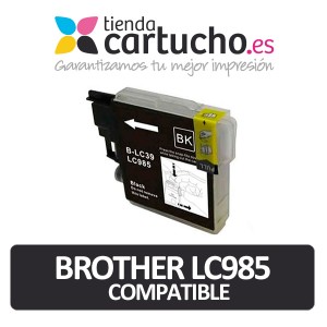 Brother LC985 NEGRO Cartucho de tinta compatible, sustituye al cartucho original Brother LC-985BK PERTENENCIENTE A LA REFERENCIA Encre Brother LC-985