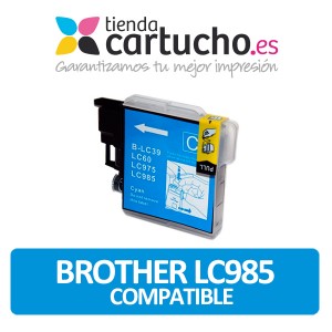Brother LC985 NEGRO Cartucho de tinta compatible, sustituye al cartucho original Brother LC-985BK PARA LA IMPRESORA Cartouches d'encre Brother DCP-J140W