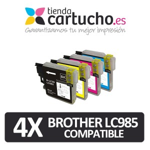 Brother LC985 NEGRO Cartucho de tinta compatible, sustituye al cartucho original Brother LC-985BK PARA LA IMPRESORA Cartouches d'encre Brother DCP-J515W