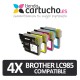 Brother LC985 NEGRO Cartucho de tinta compatible, sustituye al cartucho original Brother LC-985BK