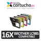 Brother LC985 NEGRO Cartucho de tinta compatible, sustituye al cartucho original Brother LC-985BK