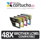 Brother LC985 NEGRO Cartucho de tinta compatible, sustituye al cartucho original Brother LC-985BK