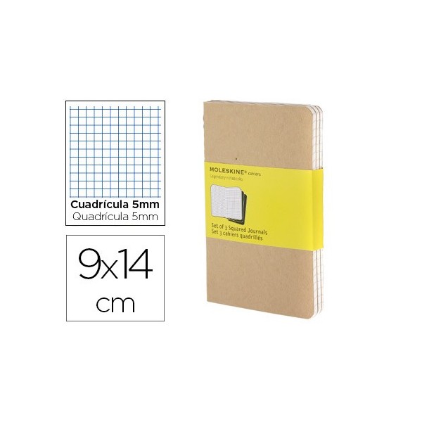MOLESKINE CUADERNO CAHIER COLOR KRAFT RAYADO CUADRICULA. BOLSILLO. 9X14CM MOLESKINE CUADERNO CAHIER COLOR KRAFT RAYADO CUADRICULA. BOLSILLO. 9X14CM