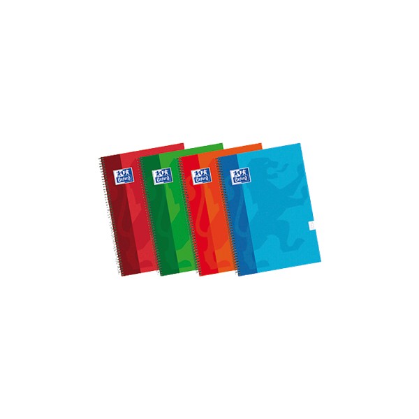 Oxford Cuaderno School 80h Folio Cuadricula 4x4 Colores surtidos Oxford Cuaderno School 80h Folio Cuadricula 4x4 Colores surtidos