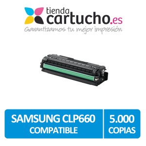 Toner NEGRO SAMSUNG CLP660 - CLP610 compatible, sustituye al toner original CLP-K660B/ELS PERTENENCIENTE A LA REFERENCIA Toner Samsung CLP-660