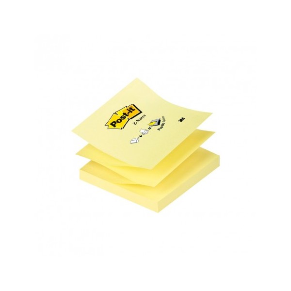 POST-IT Notas adhesivas Z-Notes 100h Amarillo 76x76mm POST-IT Notas adhesivas Z-Notes 100h Amarillo 76x76mm