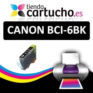 CARTUCHO COMPATIBLE CANON BCI-6BK NEGRO PARA LA IMPRESORA Canon BJS-800