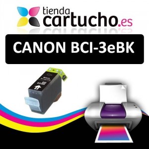 CARTUCHO COMPATIBLE CANON BCI-6BK NEGRO PARA LA IMPRESORA Cartouches d'encre Canon Pixma IP6000