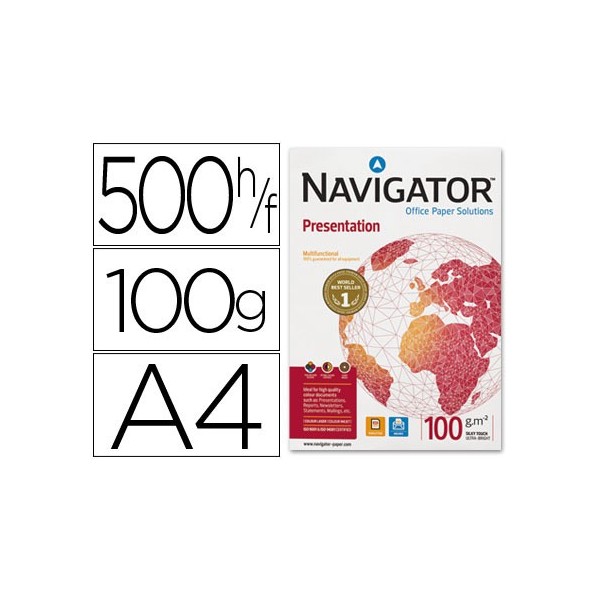NAVIGATOR Papel multifuncion 500h 100 g. A4 NAVIGATOR Papel multifuncion 500h 100 g. A4