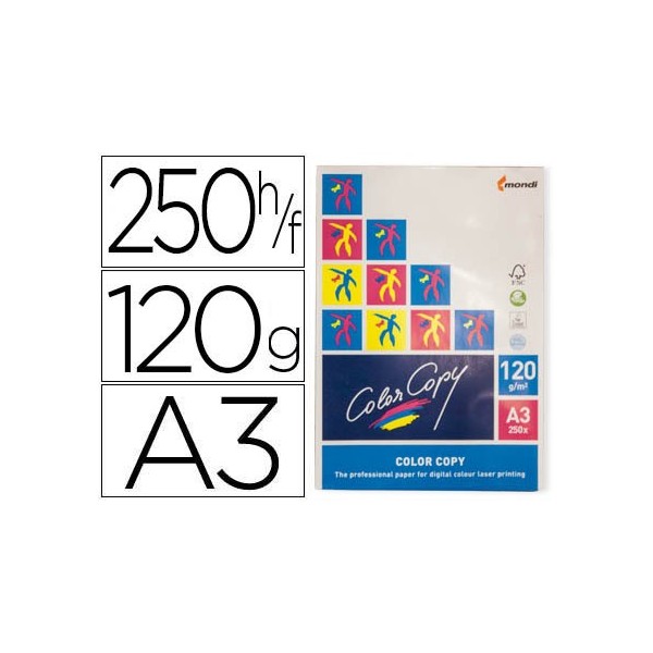 COLOR COPY Papel impresión 250h 120 g. A3 COLOR COPY Papel impresión 250h 120 g. A3