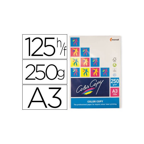 COLOR COPY Papel impresión 125 Hojas A3 250 Gr COLOR COPY Papel impresión 125 Hojas A3 250 Gr