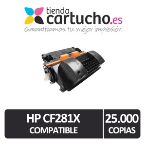 HP CF281X Toner compatible PERTENENCIENTE A LA REFERENCIA Toner HP 81A / 81X