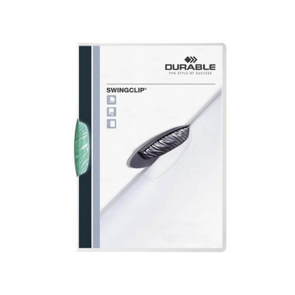 DURABLE Dossiers clip Swingclip Capacidad 30 hojas A4 Verde DURABLE Dossiers clip Swingclip Capacidad 30 hojas A4 Verde