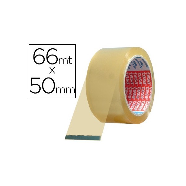 TESA Cinta embalaje PVC Tesapack extrefuerte 50mmx66m Transparente PVC de alta calidad TESA Cinta embalaje PVC Tesapack extrefuerte 50mmx66m Transparente PVC de alta calidad